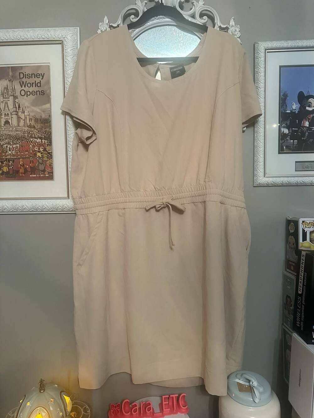 32 Degrees Ladies Soft Twill Drawstring Dress Moonlight XXL